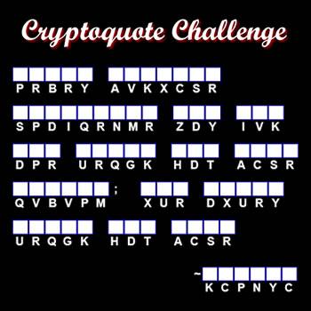 Play Cryptoquote Challenge!